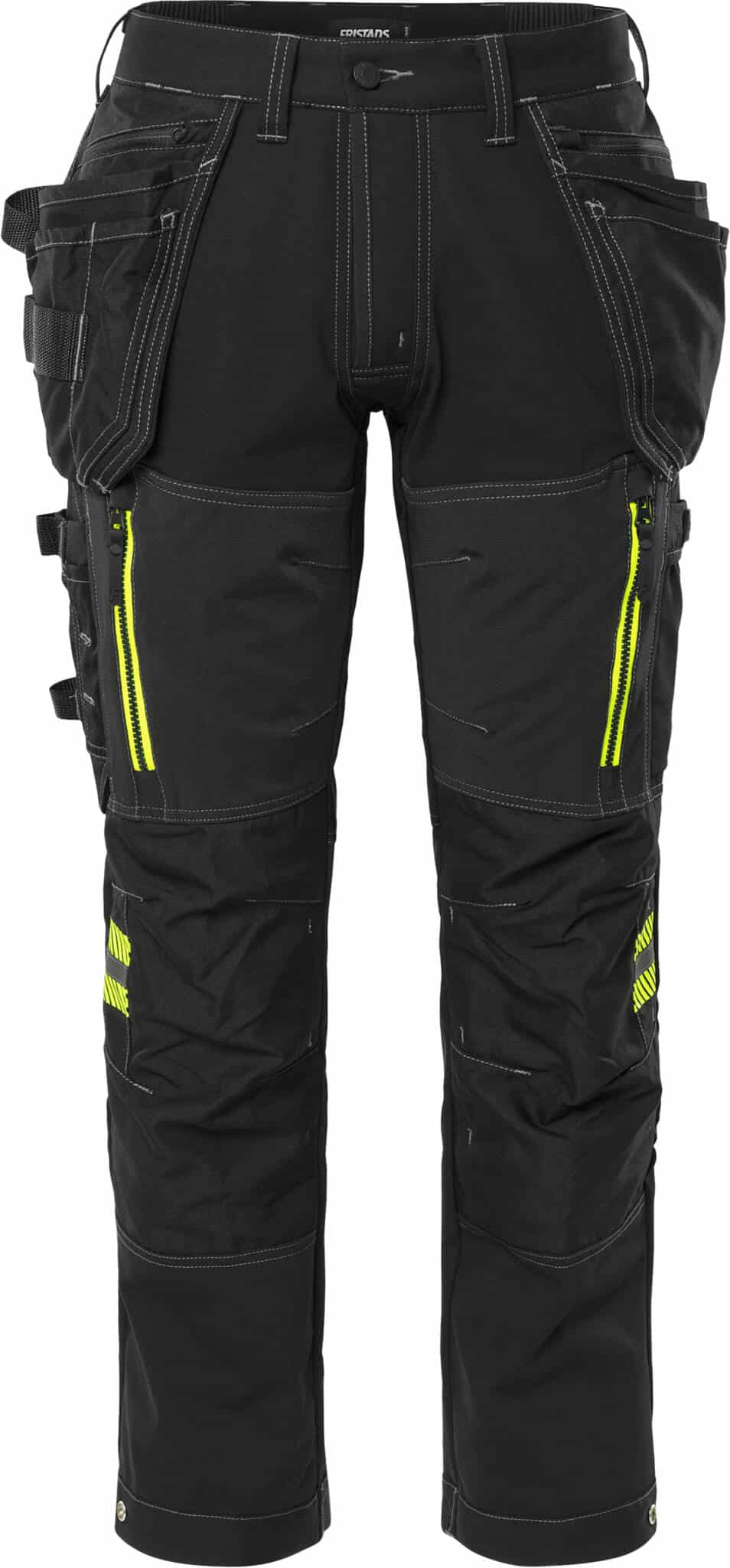 Stretch-Handwerkerhose Damen 2569 GSTP von Fristads in Schwarz, Vorderansicht Stretch-Handwerkerhose Damen 2569 GSTP