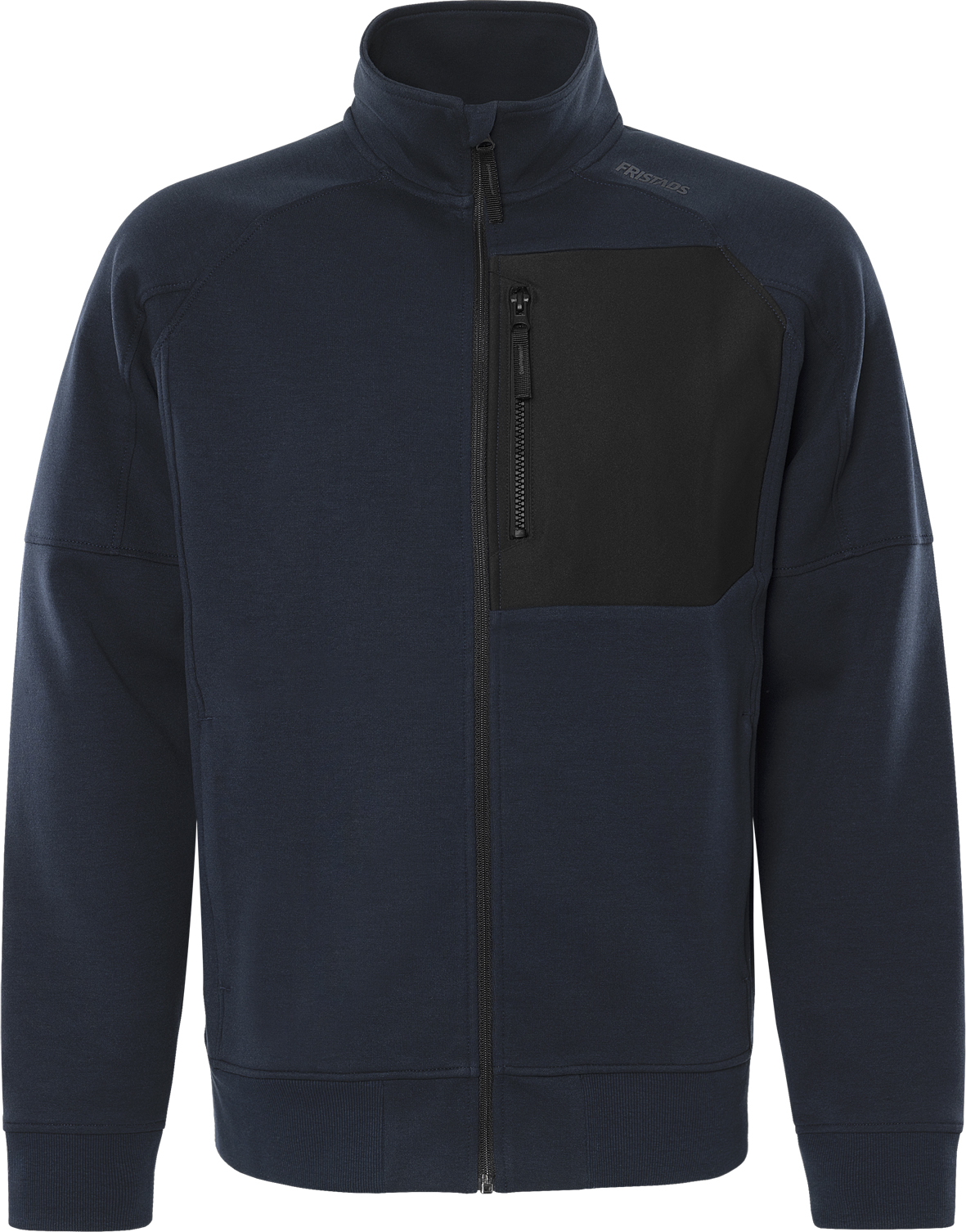 Sweatjacke 7830 GKI von Fristads in Dunkel Marineblau, Vorderansicht Sweatjacke 7830 GKI