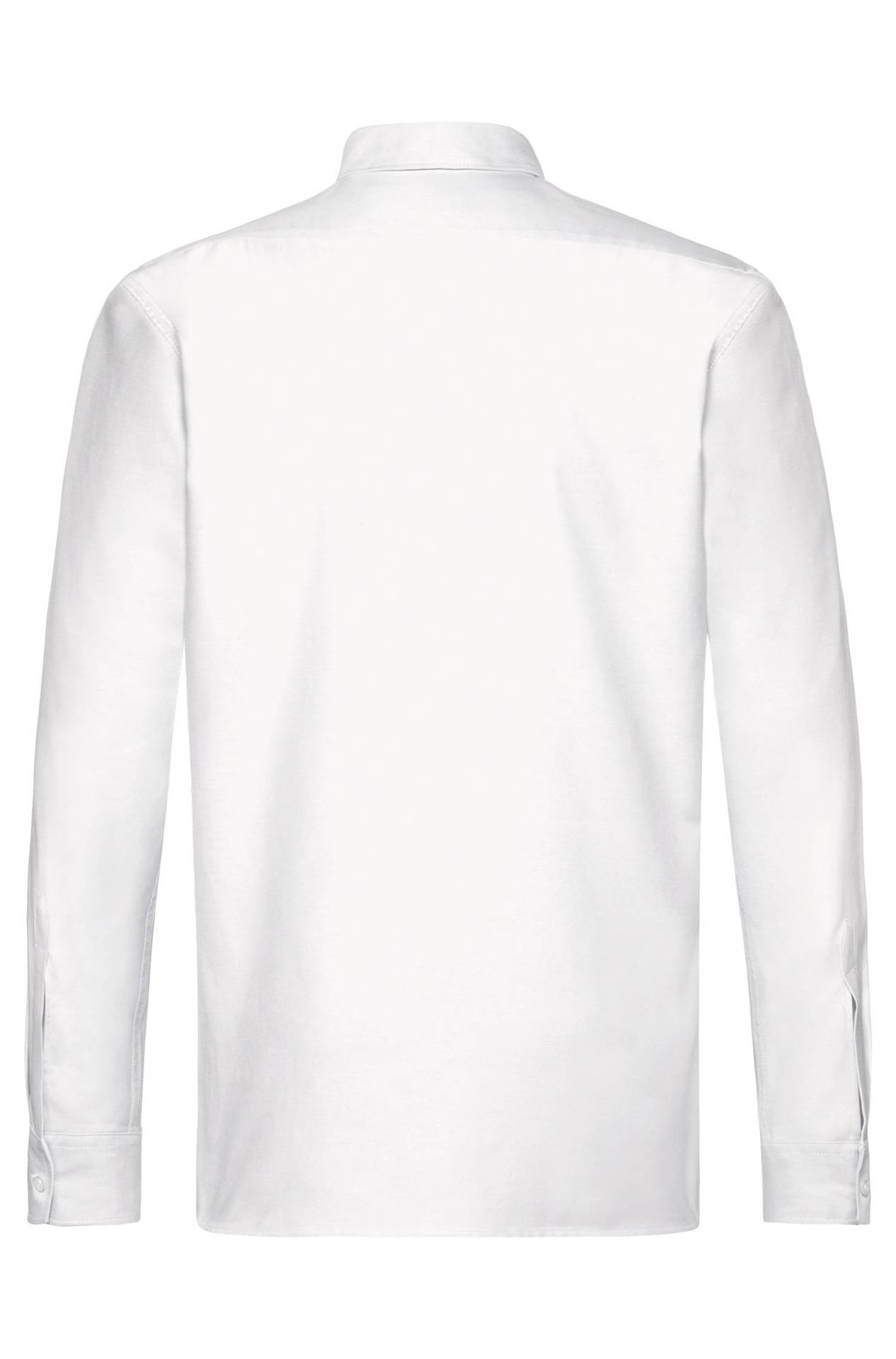 Herren-Hemd Buttondown Langarm Casual 6723.1285 Herren-Hemd Buttondown Langarm Casual 6723.1285 in Weiss, Rückansicht