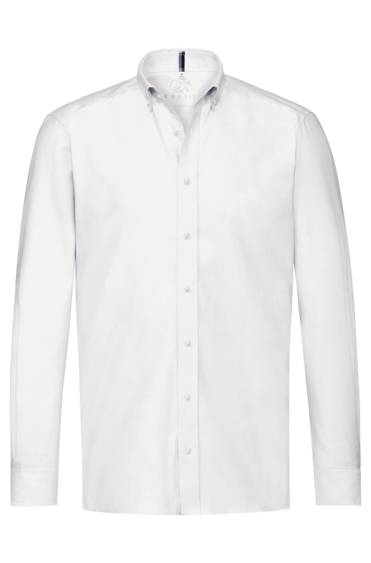 Herren-Hemd Buttondown Langarm Casual 6723.1285, Weiss Herren-Hemd Buttondown Langarm Casual 6723.1285