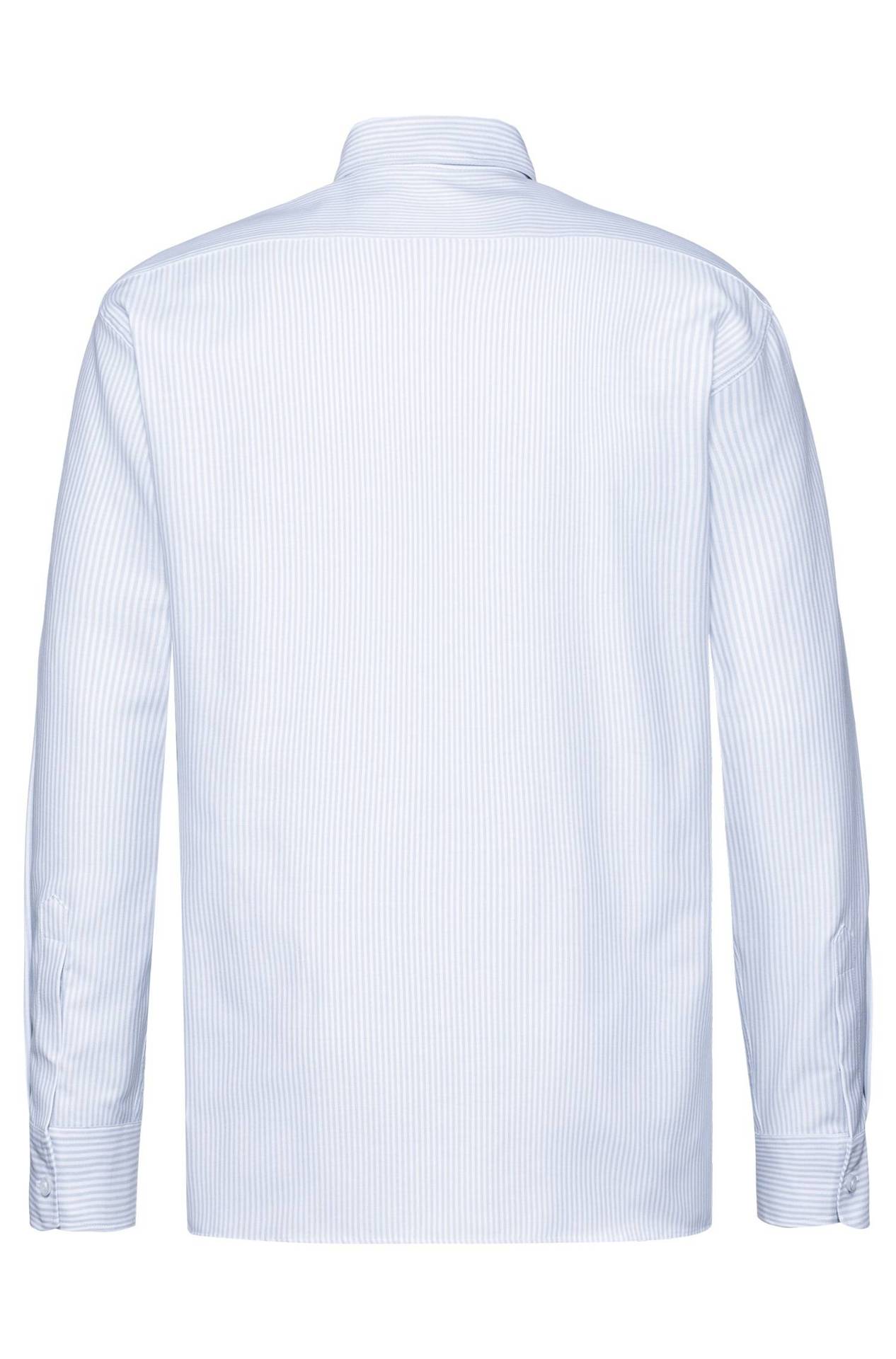 Herren-Hemd Buttondown Langarm Casual Streifen Herren-Hemd Buttondown Langarm Casual 6723.1286 in Blau/weiß gestreift, Rückansicht
