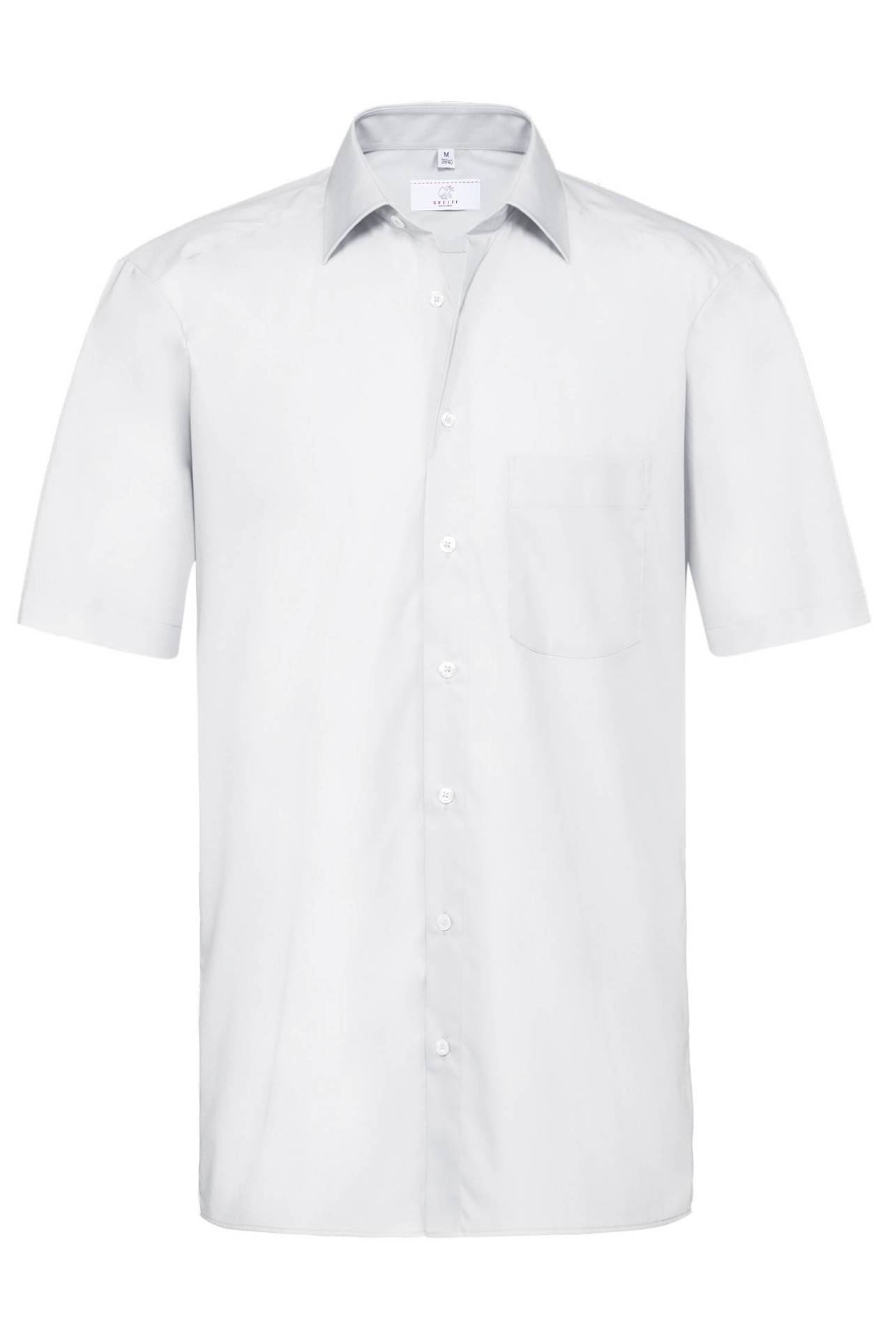 Herren-Hemd Kurzarm Basic 6666.1120, Weiss Herren-Hemd Kurzarm Basic