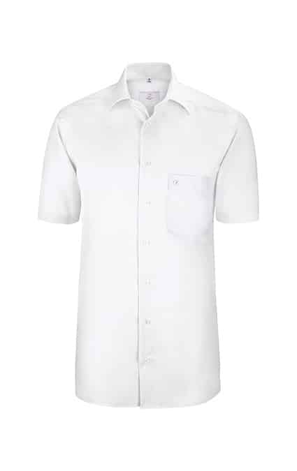 Herren-Hemd Kurzarm Comfort Fit Leasing 67530.1220, Weiss Herren-Hemd Kurzarm Comfort Fit Leasing