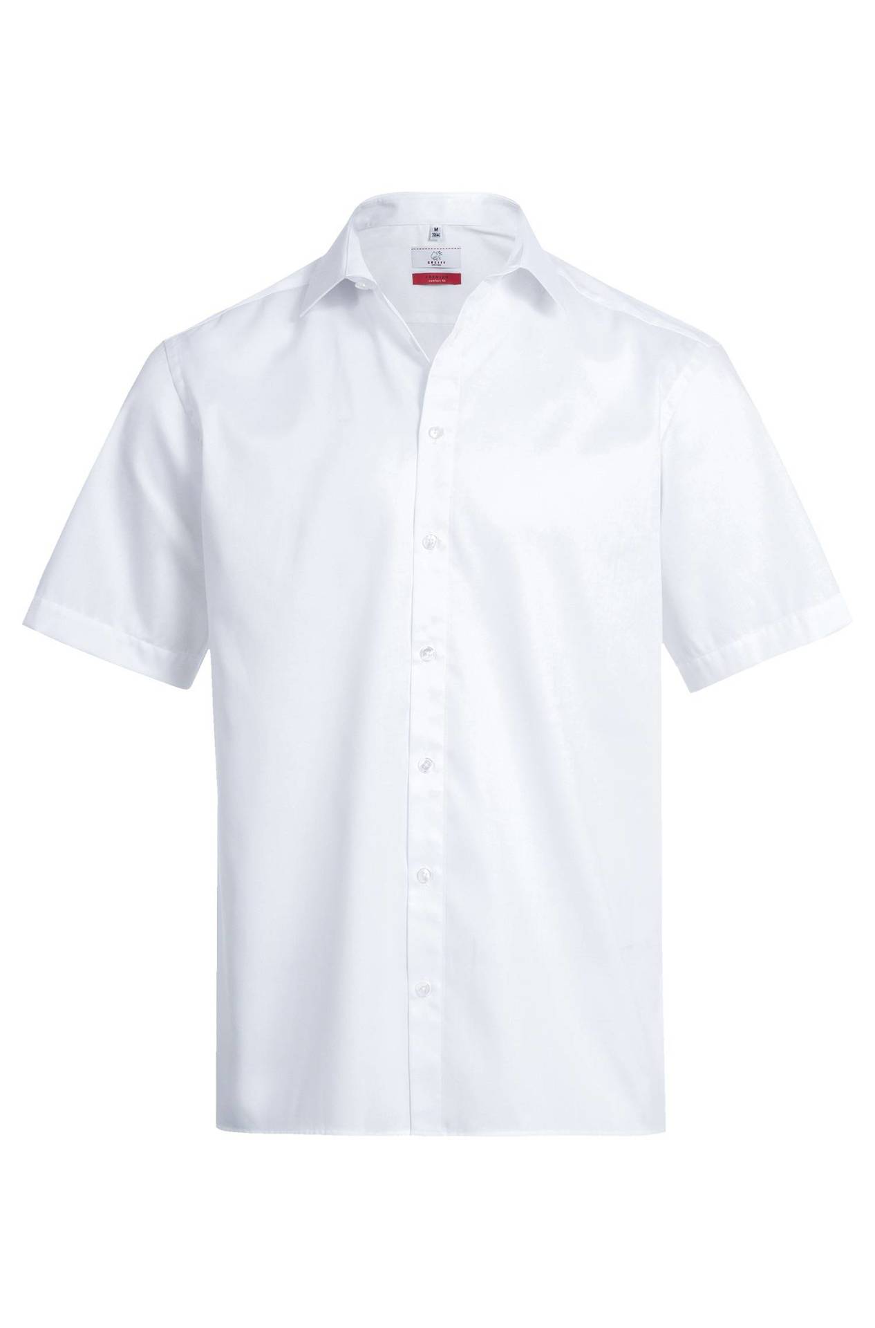 Herren-Hemd Kurzarm Comfort Fit Premium 6765.1200, Weiss Herren-Hemd Kurzarm Comfort Fit Premium