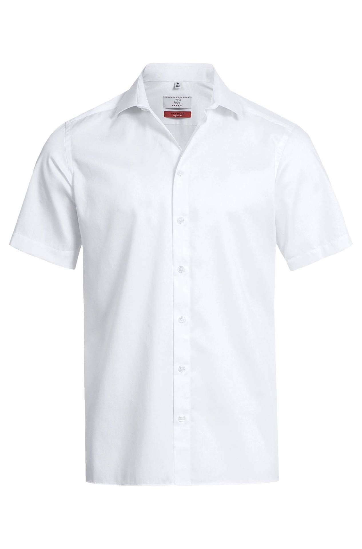 Herren-Hemd Kurzarm Premium 6763.1200, Weiss Herren-Hemd Kurzarm Premium
