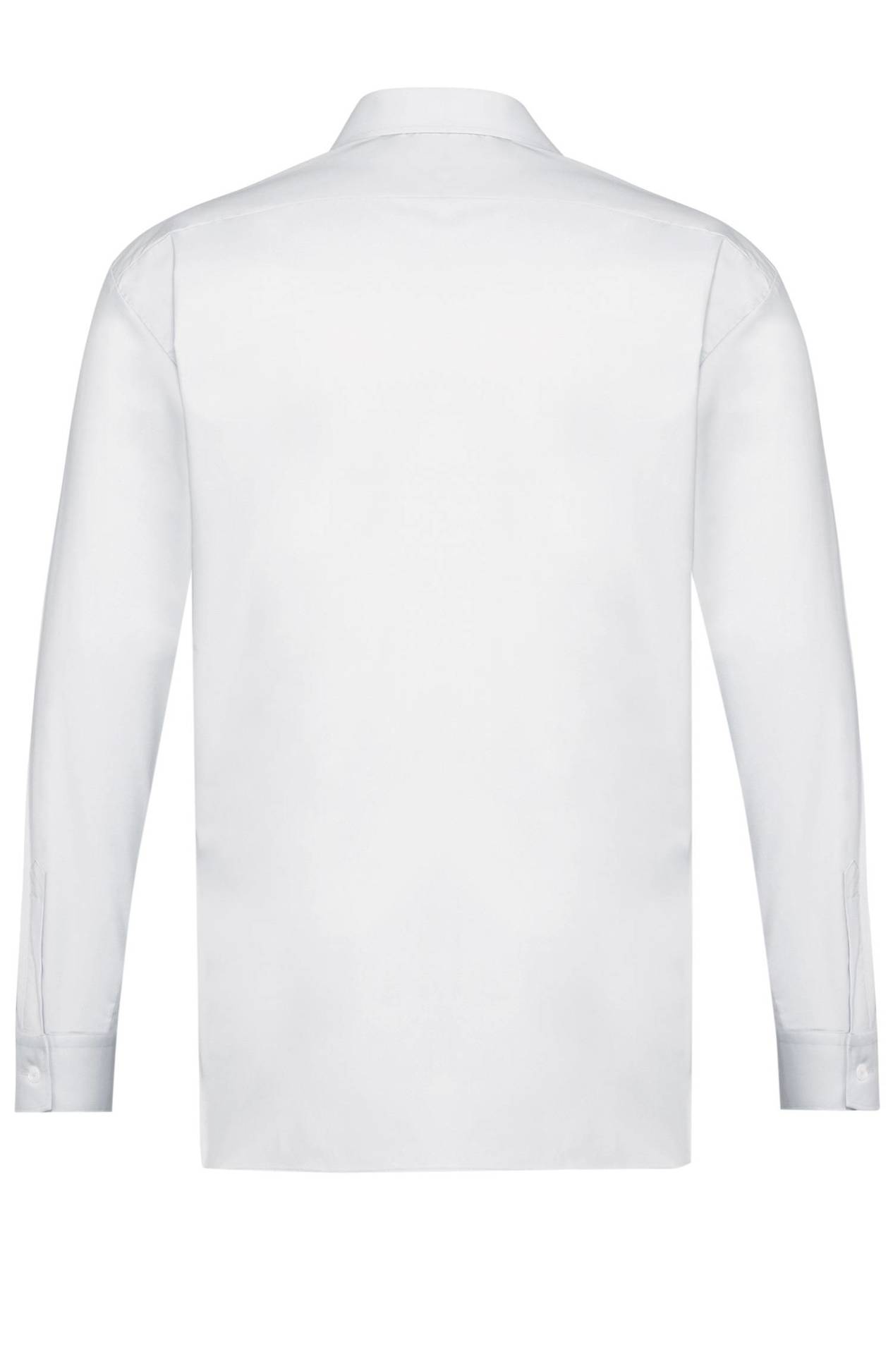 Herren-Hemd Langarm Basic Herren-Hemd Langarm Basic 6665.1120 in Weiss, Rückansicht