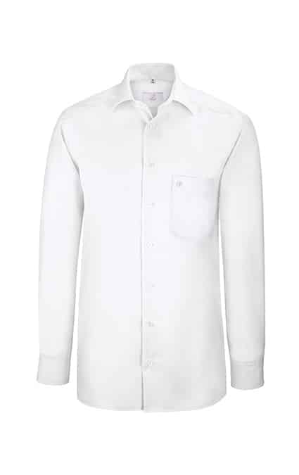 Herren-Hemd Langarm Comfort Fit Leasing 67520.1220, Weiss Herren-Hemd Langarm Comfort Fit Leasing