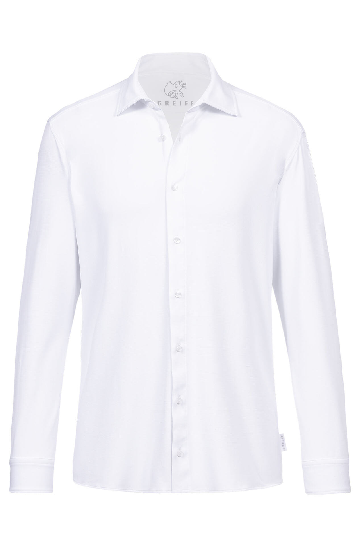 Herren-Hemd Langarm Flow 67067.1240, Weiss Herren-Hemd Langarm Flow 67067.1240