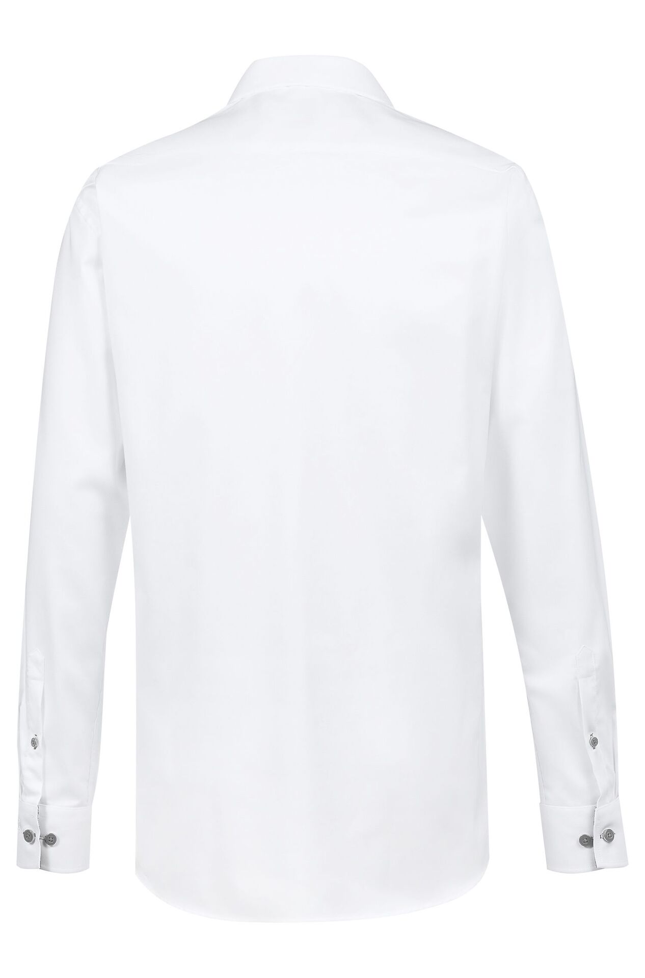 Herren-Hemd Langarm Modern 37.5 Kontrast Herren-Hemd Langarm Modern 37.5 67271.1770 in Weiß/Kontrast grau, Rückansicht
