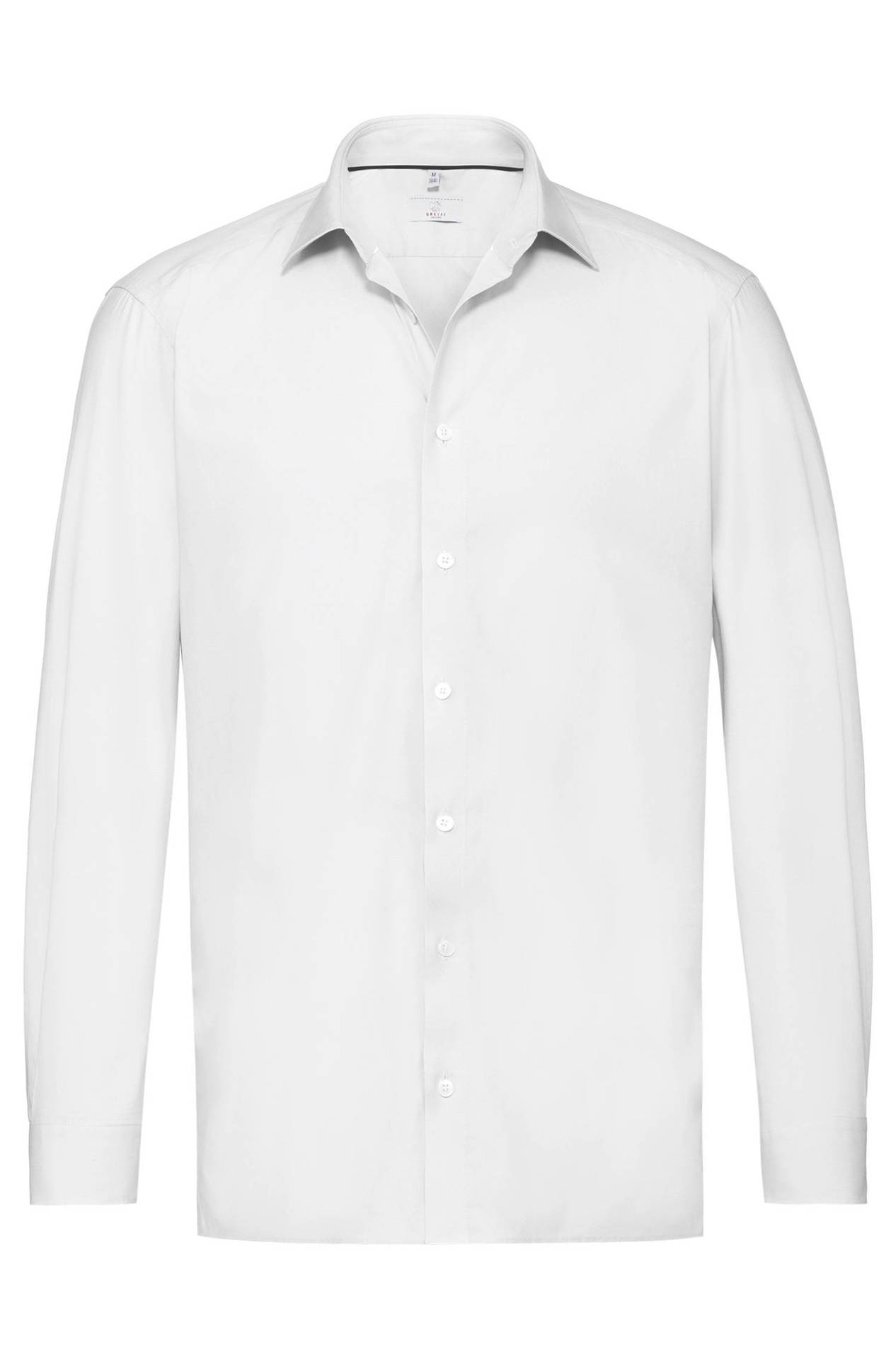 Herren-Hemd Langarm Premium 6766.1140, Weiss Herren-Hemd Langarm Premium Popeline