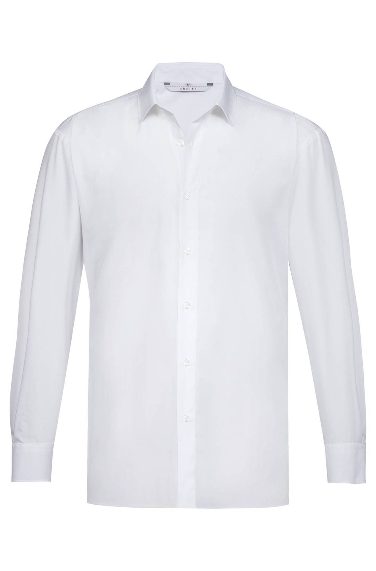 Herren-Hemd Langarm Simple 6744.1450, Weiss Herren-Hemd Langarm Simple 6744.1450