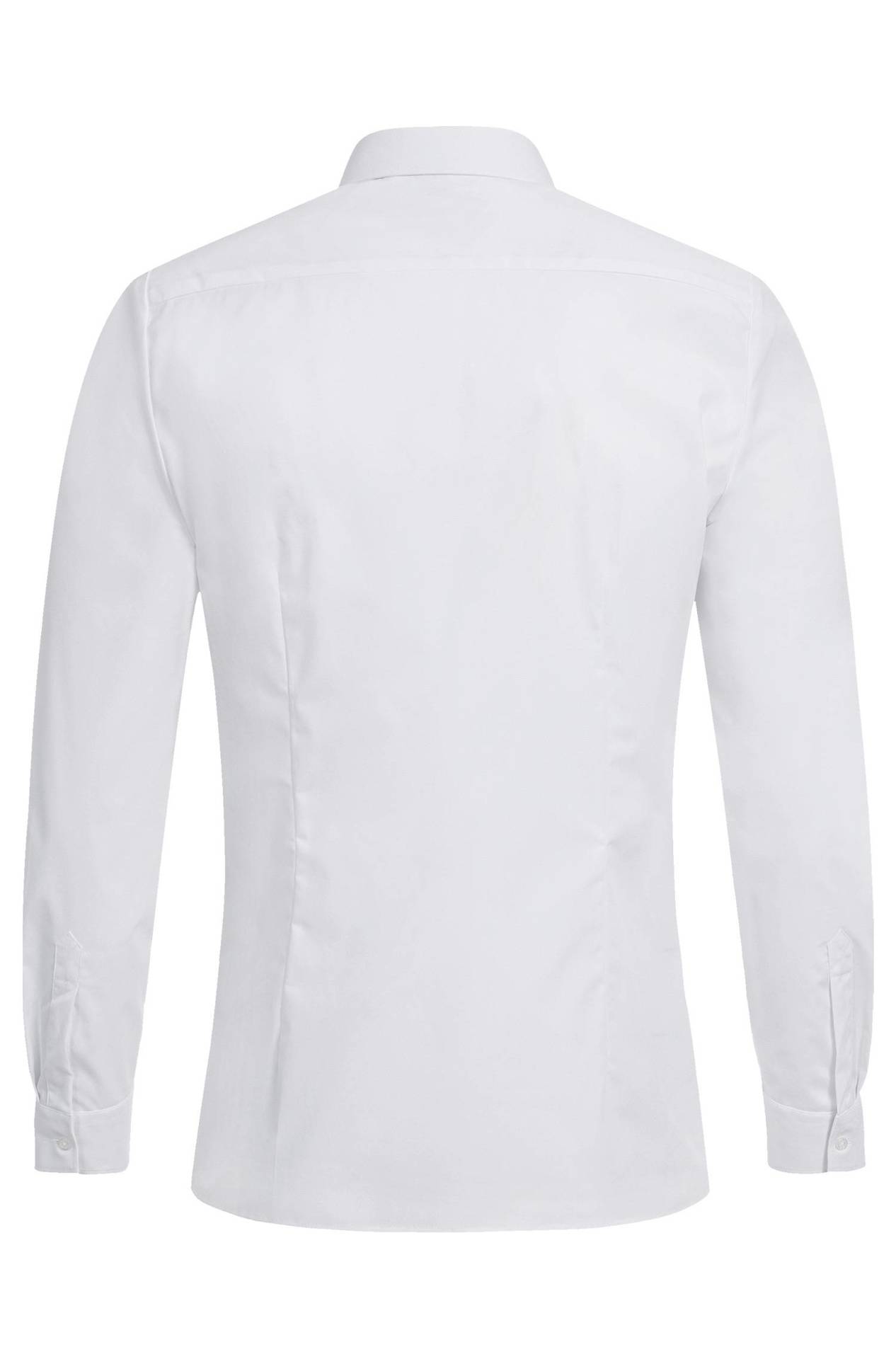 Herren-Hemd Langarm Slim Fit Basic Herren-Hemd Langarm Slim Fit Basic 6720.1120 in Weiss, Rückansicht