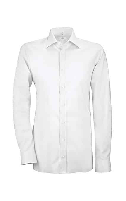 Herren-Hemd Langarm Slim Fit Leasing 67540.1220, Weiss Herren-Hemd Langarm Slim Fit Leasing