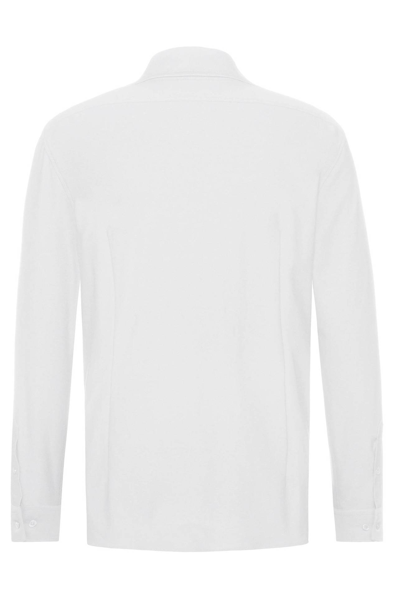 Herren-Jerseyhemd Langarm Casual Herren-Jerseyhemd Langarm Casual 6767.1250 in Weiss, Rückansicht