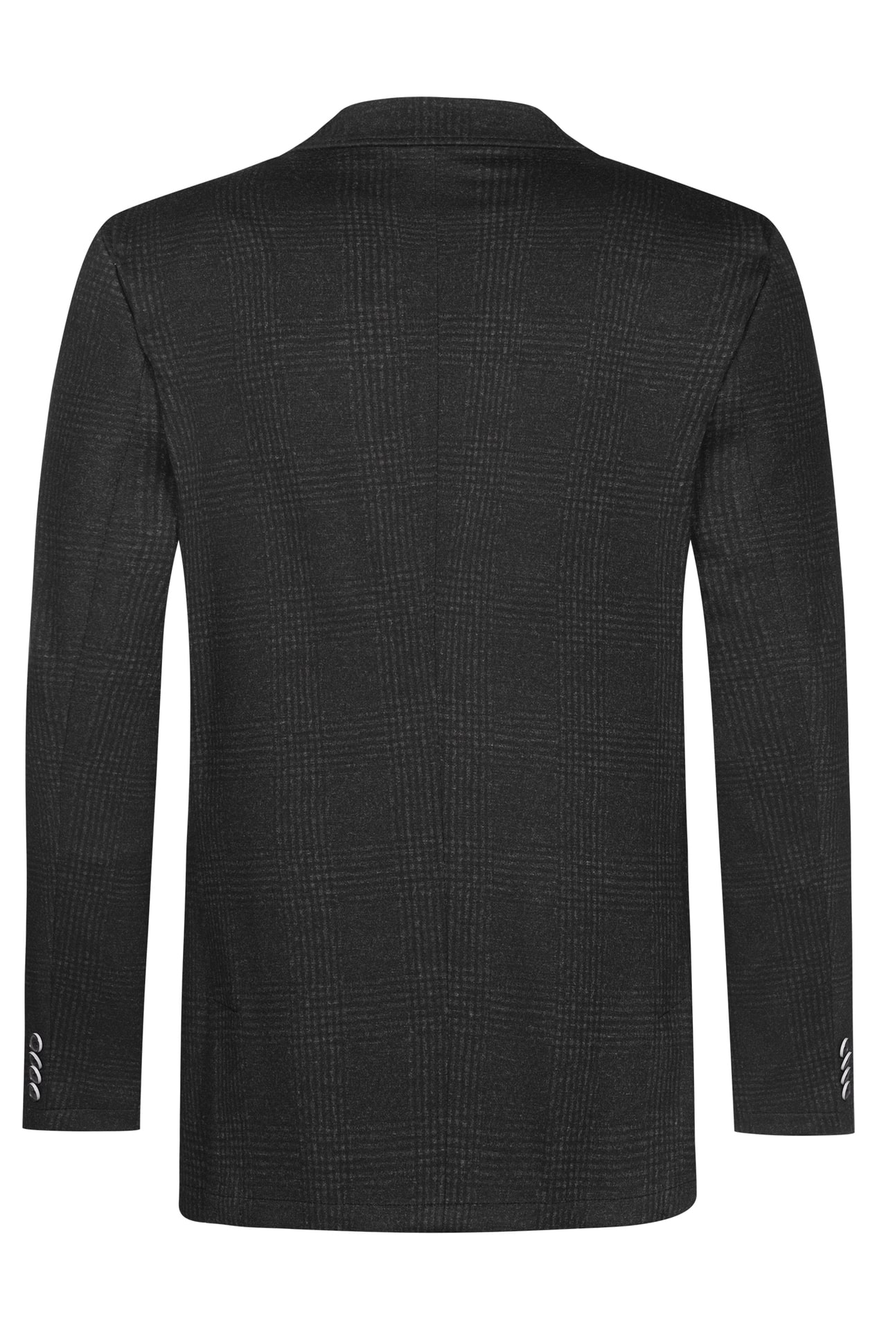 Herren-Jerseysakko Casual Glencheck Herren-Jerseysakko Casual 1139.2120 in Glencheck anthrazit, Rückansicht