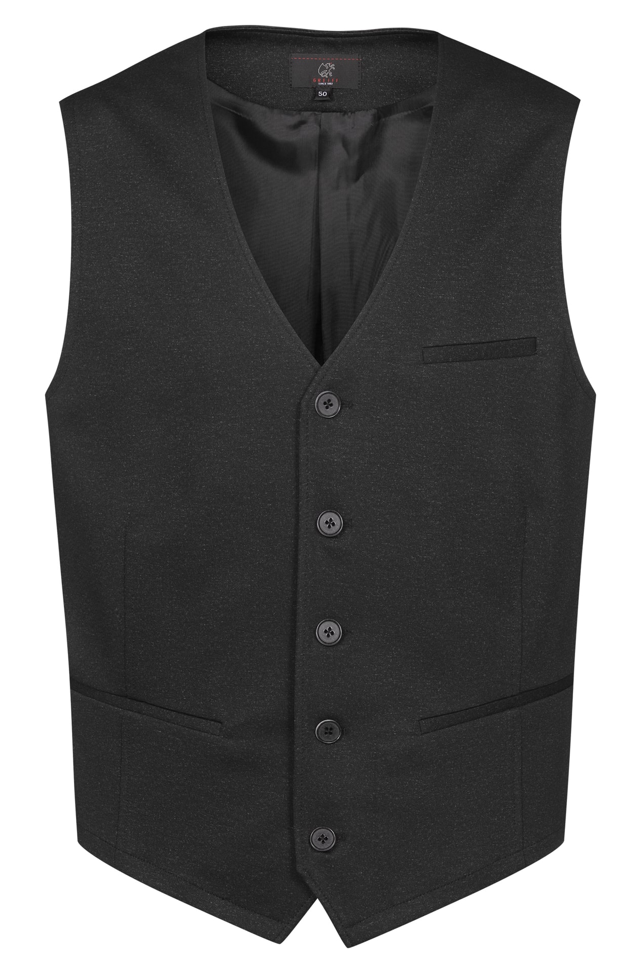 Herren-Jerseyweste Casual 1631.2125, Anthrazit meliert Herren-Jerseyweste Casual Melange