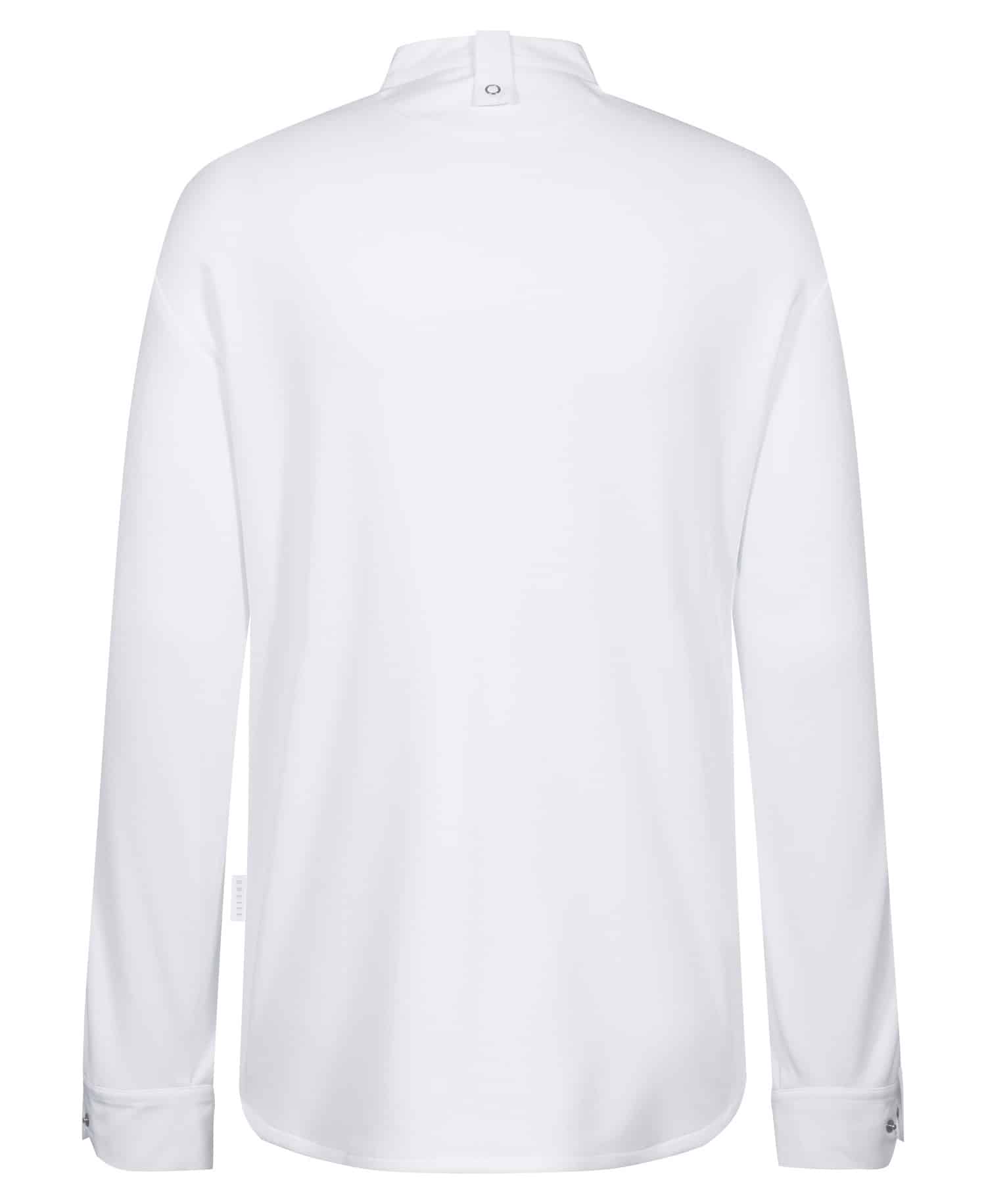 Herren-Kochhemd mit Jerseyeinsatz 55001.6560 Herren-Kochhemd mit Jerseyeinsatz 55001.6560 in Weiss, Rückansicht