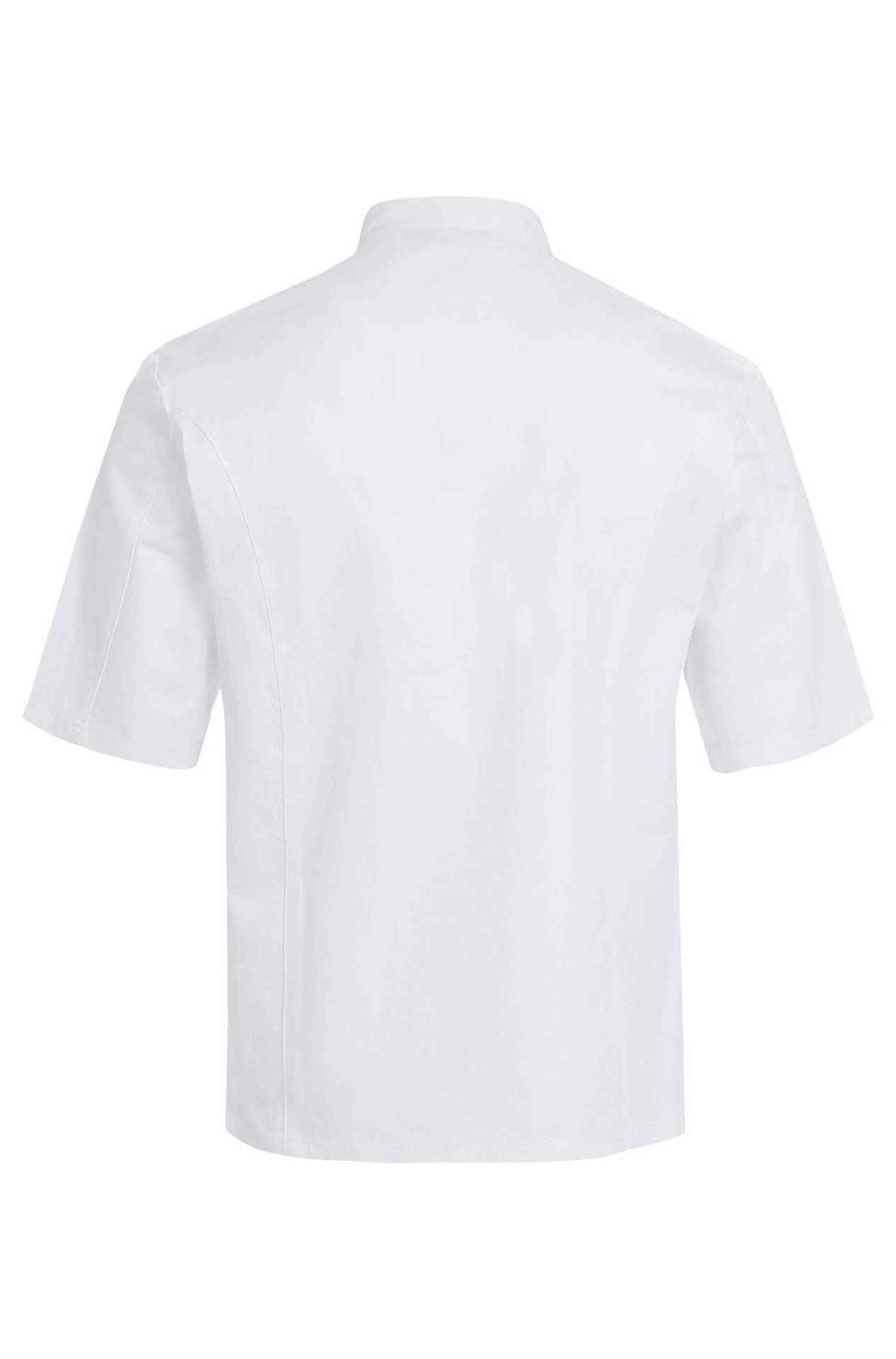 Herren-Kochjacke Kurzarm Baumwolle Herren-Kochjacke Kurzarm 5567.1900 in Weiss, Rückansicht