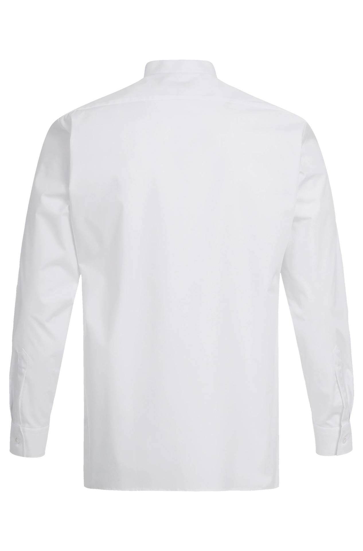 Herren-Stehkragenhemd Langarm Basic Herren-Stehkragenhemd Langarm Basic 6772.1120 in Weiss, Rückansicht