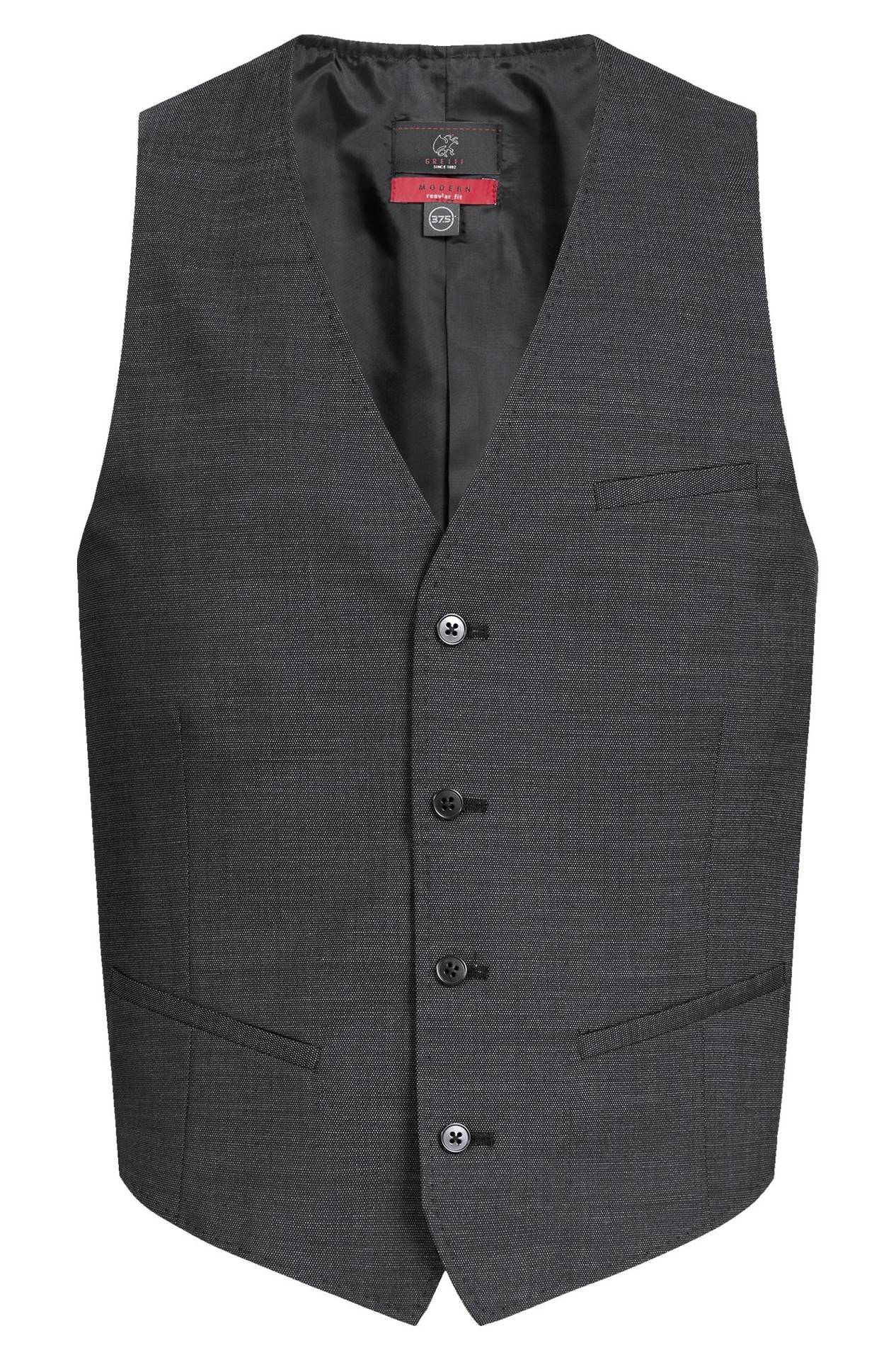 Herren-Weste Modern 37.5 1614.2810, Pinpoint schwarz Herren-Weste Modern 37.5 1614.2810