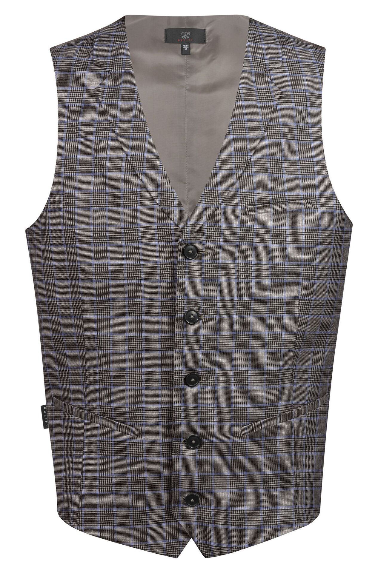 Herren-Weste Service 1617.2745, Glencheck blau Herren-Weste Service 1617.2745
