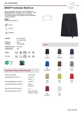 GREIFF Vorbinder 4194.6400 Datenblatt