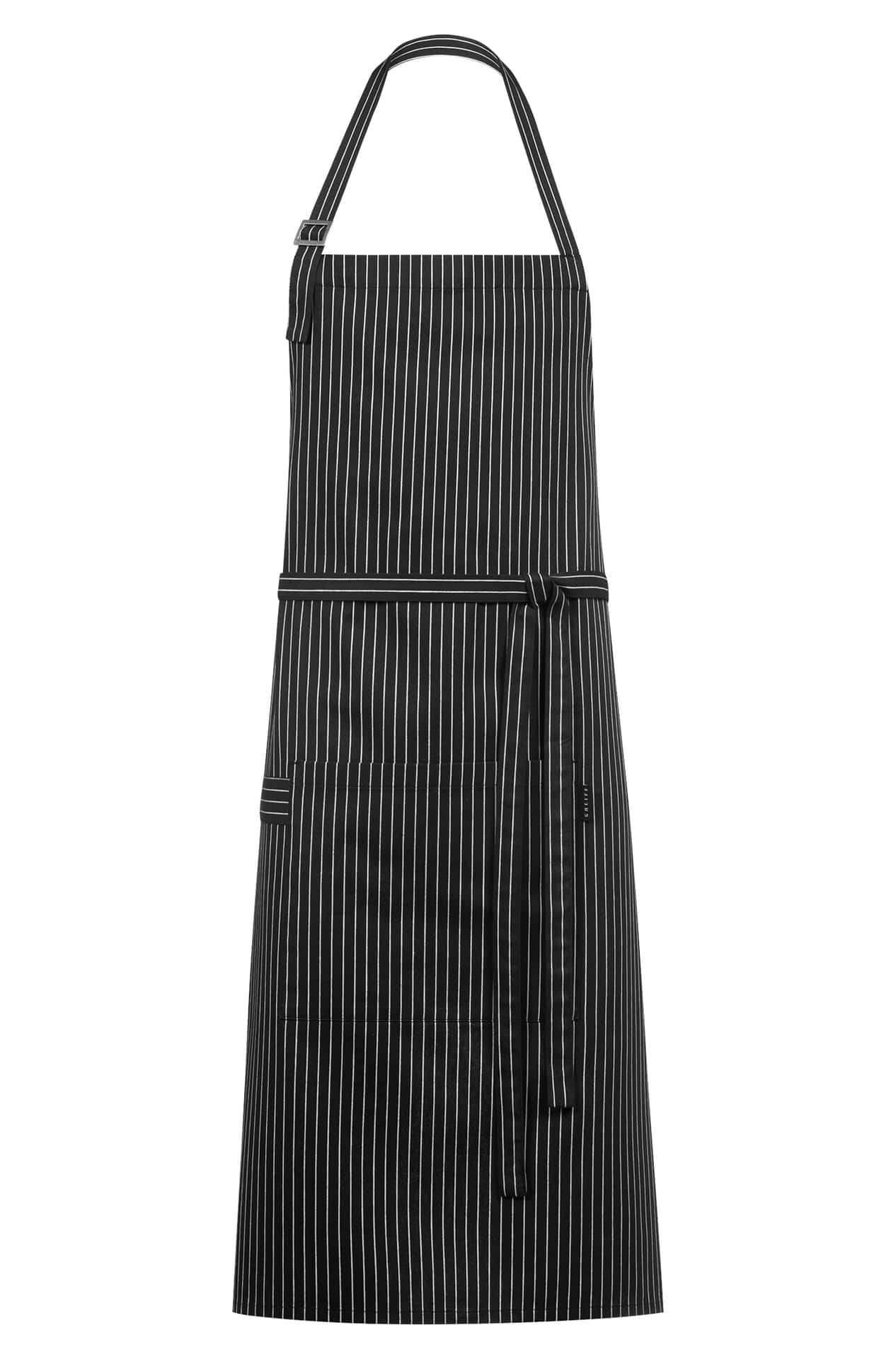 Latzschürze 44000.1800, S/w gestreift Latzschürze Streifen