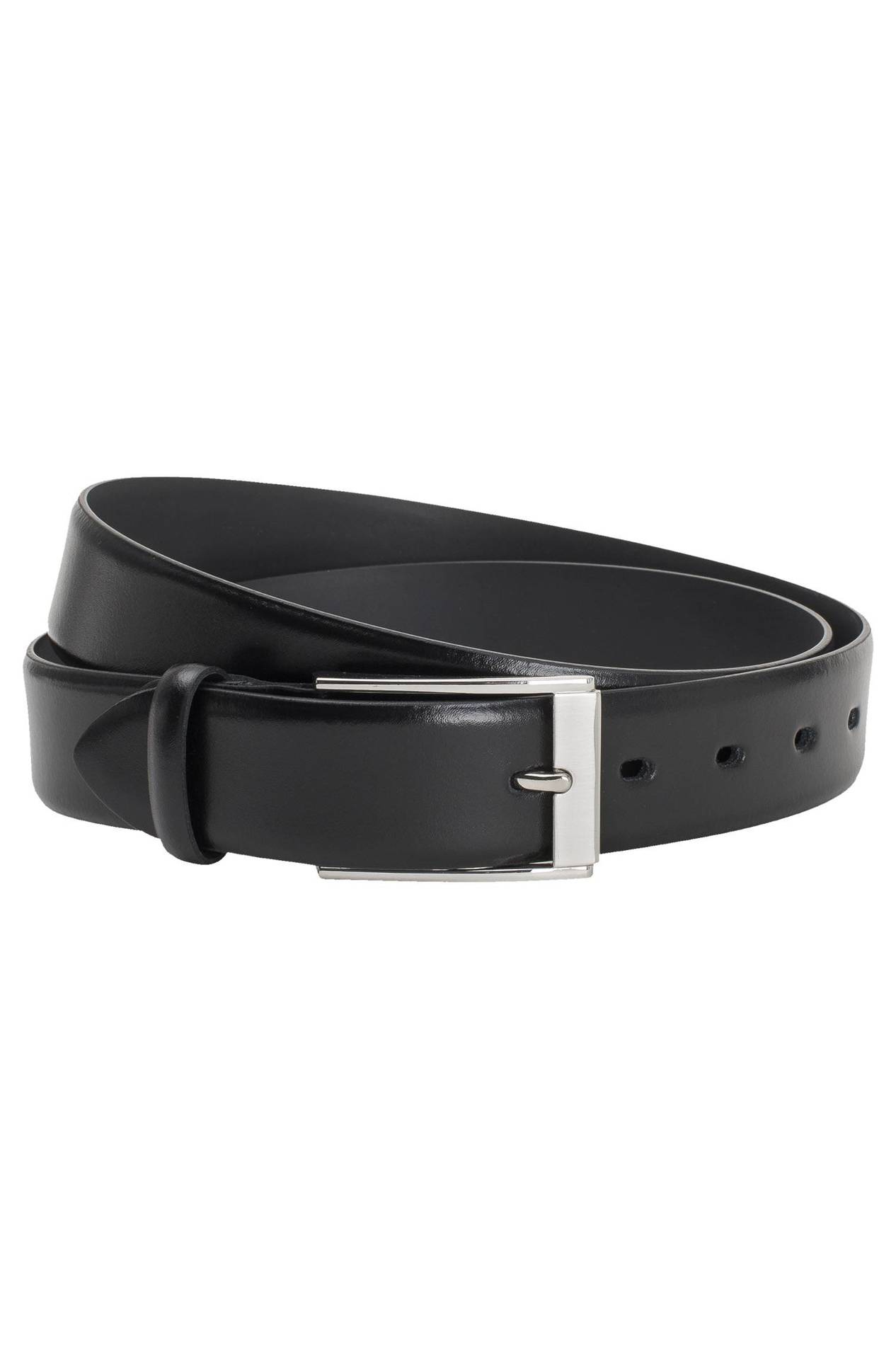 Herren-Ledergürtel 1911.9013, Schwarz Herren-Ledergürtel
